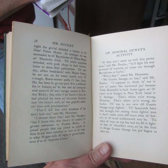 1899 MR DOOLEY IN PEACE AND IN WAR, 3RD EDITION HC BOOK RARE COLLECTIBLE - Picture 7 of 12